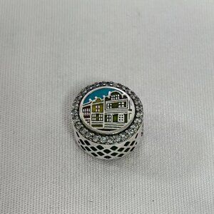 Pandora Rainbow Row Charleston Exclusive Charm, S925 Silver Jewelry